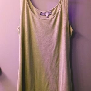 Jennifer Lopez Loose Fitted Gold Tank Top